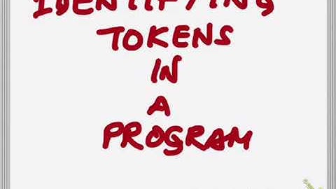 Lexical Analysis 4 Tokenization Example1