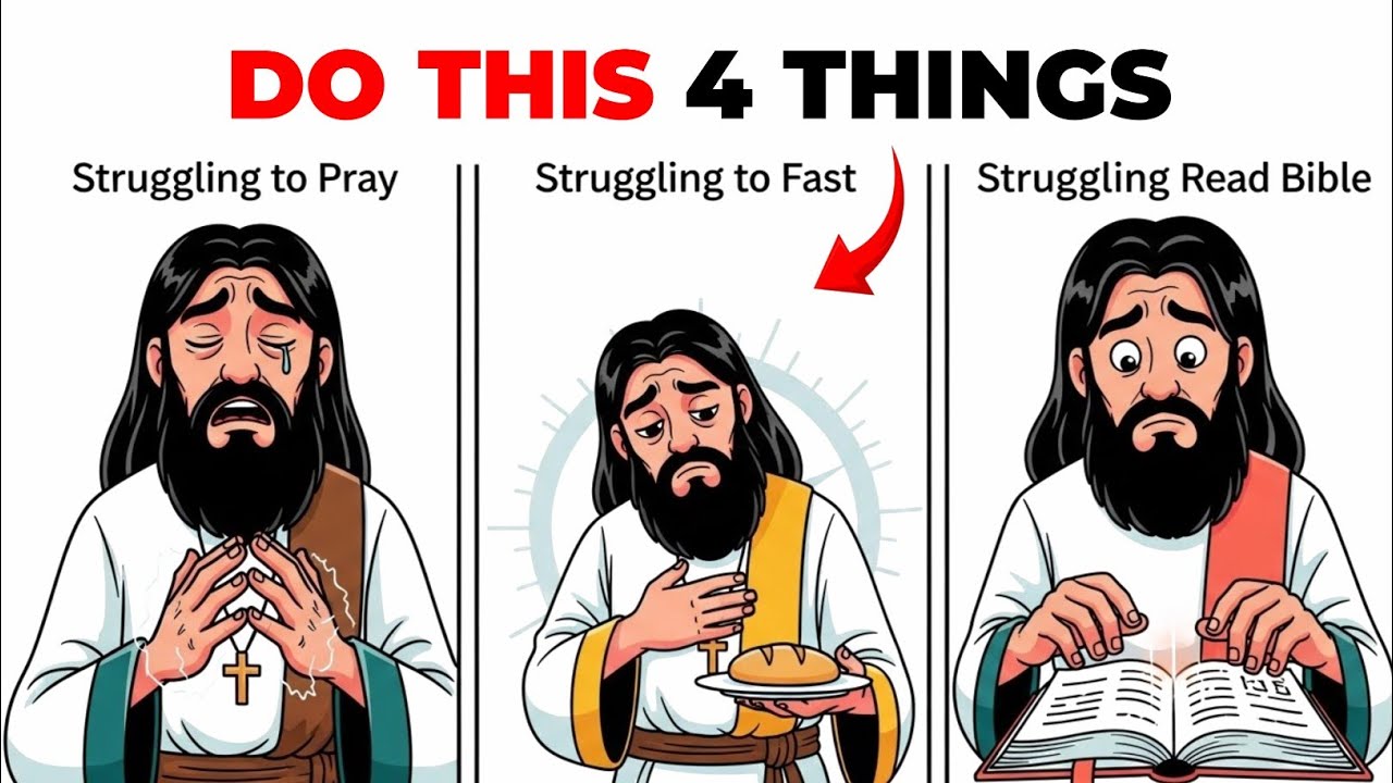 Если вам трудно молиться, поститься и читать Библию — сделайте эти 4 вещи.