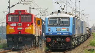 Indian Railways FREIGHT Trains | Powerful DIESEL Loco vs Powerful ELECTRIC Loco | Indian Railways