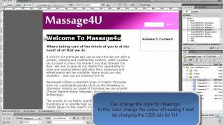 Dreamweaver - Creating a basic page