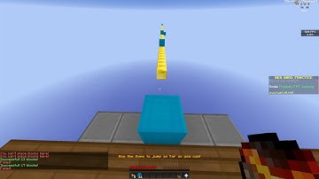 100 Blocks Travel With FIREBALL JUMPING | Hypixel Bedwars Practice Mode