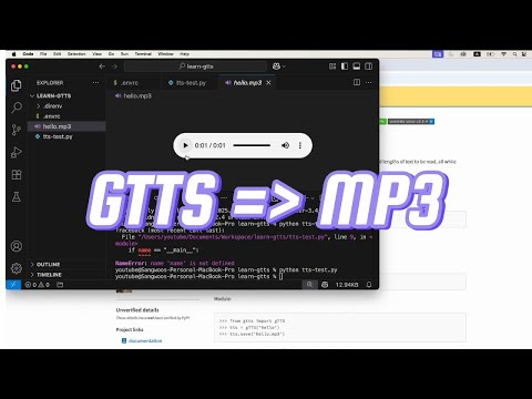 Turn Text into Speech in 30 Seconds using gTTS