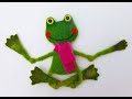 Felted frog magnet /Валяная лягушка-магнит
