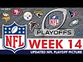 NFL Playoff Picture: NFC &amp; AFC Clinching Scenarios, Wild Card Standings Entering Week 14 Of 2023