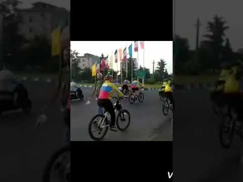 رکابزنی سایکل توریست های موج دریا از سرعین تا بندر انزلی ۲۶۵ کیلومتر