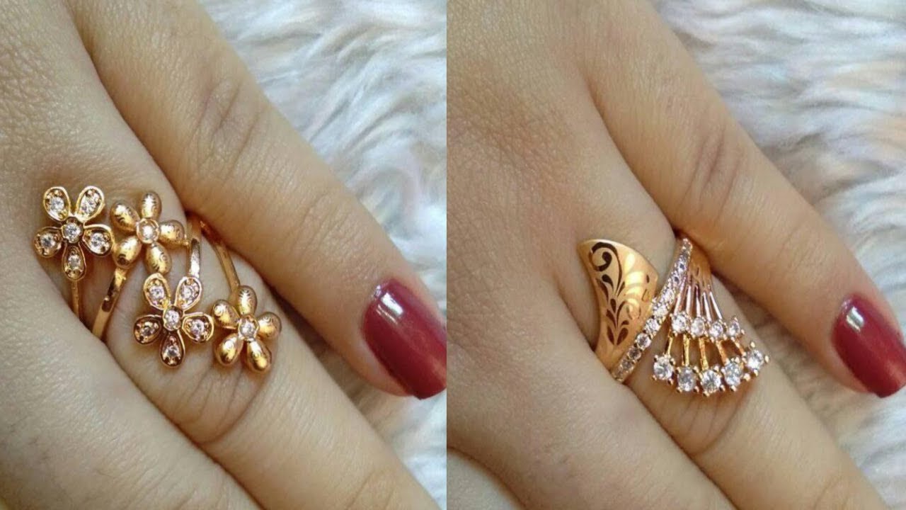 Coating 18k Pure Gold Color Rose Shape Ring for Women Wedding Ring Gift  Charm Fine Jewelry Gifts 2023 Trendy Anillos Femme - AliExpress