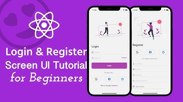 Login & Register UI Tutorial in React Native for Beginners