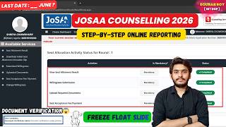 What to do After JOSAA Seat Allotment✅ | JOSAA Counselling Procedure 2026 | Document Verification