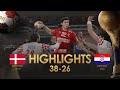 Highlights  denmark  croatia  main round  27th ihf mens handball world championship  egypt2021