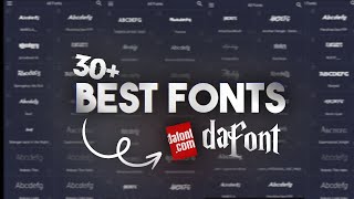 30  Popular fonts for editing | Fonts pack | Dafont | CRZ Edits