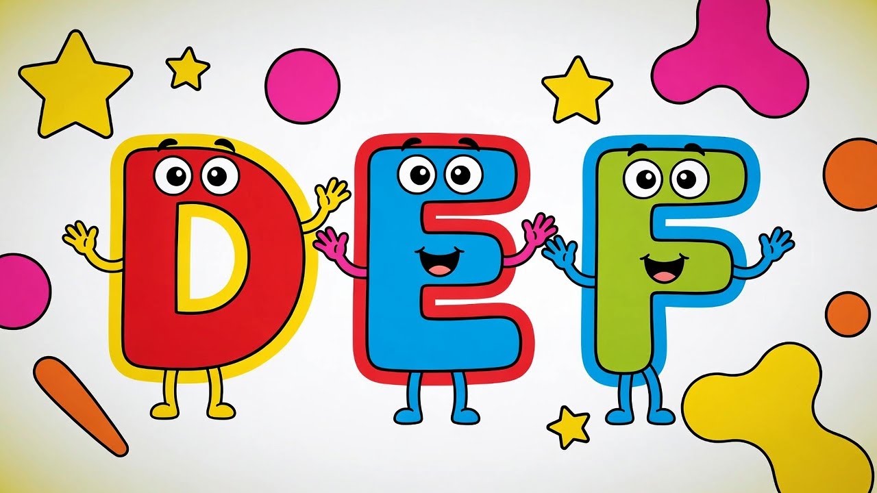 Leer die Alfabet | D E F | Afrikaanse Voorskoolse Video