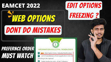 AP EAPCET WEB Options Process || Important Points to Keep in Mind