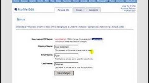 How To Setup Your MySpace