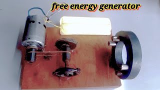 free energy engine with lifetime ful free energy DC motor generator how to make science project