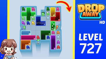 Drop Away Level 727 Solution Walkthrough