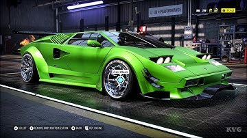 Need for Speed Heat - Lamborghini Countach 1989 - Customize | Tuning Car (PC HD) [1080p60FPS]