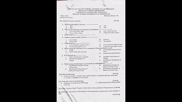 Health/Nursing Informatics and technology paper#computer#bsc nursing 1st year 2nd semester