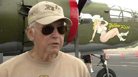 Vintage warbirds on display