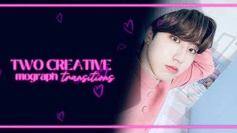 here for the tuts : two CREATIVES mograph transitions tutorial — ✿