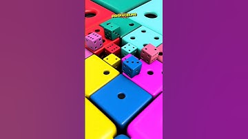 Mind-Bending Dice & Cubes Animation! 🤯🎲✨🟢🟡🟣 #3danimation #animation #VisualASMR #SatisfyingShorts