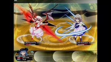 Labyrinth of Touhou 2 Hard Mode Solos - Remilia and Sakuya Solo with Tenshi