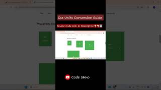Stop Converting CSS Units Wrong #css #webdev #shorts Code Sikho with AJ Code Sikho with AJ