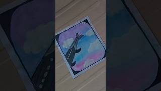 Sky view from plane painting|| sky view || plane window view #plane #sky #blue