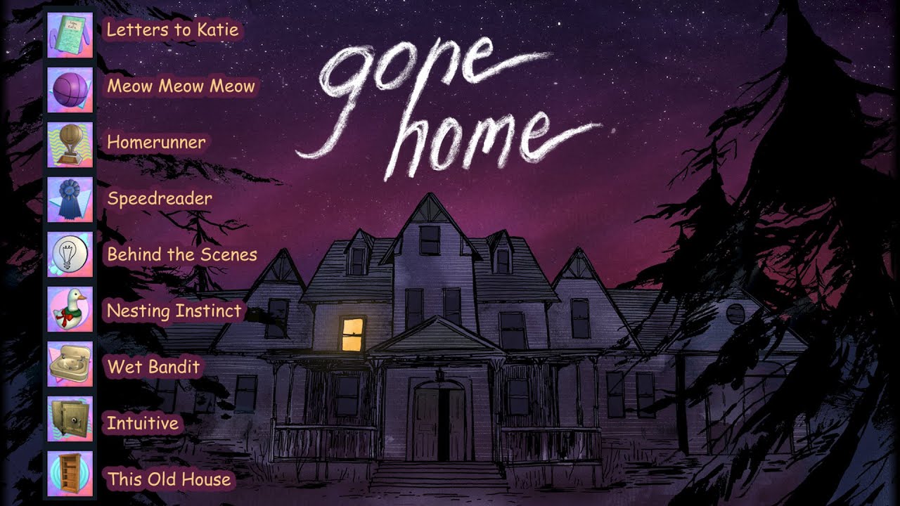 Gone Home: Intuitive Achievement (conquista)