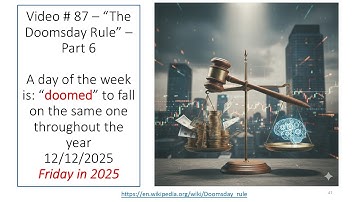 Video # 87a – TRAILER - “The Doomsday Rule: Signs of 12 (Twelve)” – Part 6