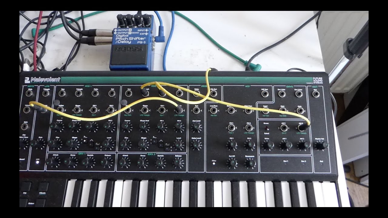 PWM Malevolent & Boss PS-3 Pitch Shifter/Delay - YouTube