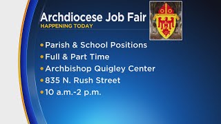 Arc iocese of Chicago hosting in-person job fair today