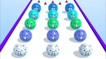 Ball Merge 2048 👩‍❤️‍💋‍👩🎱🐣 MAX LEVELS!! All Levels Gameplay Android, iOS NEW UPDATE