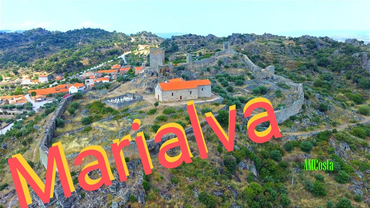 🇵🇹 🇵🇹 Marialva...Portugal .. Aerial view...Aldeia e seu castelo... (4K  UHD)