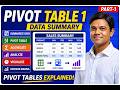 Pivot Table | Data Summary | Data Analysis with Excel