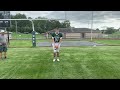 Beau Veit demonstrates his punting form