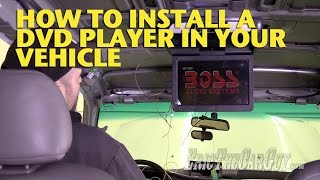 SECURE PORTABLE DVD PLAYER VEHICLE MOUNT How To Install a DVD Player In Your Vehicle -EricTheCarGuy