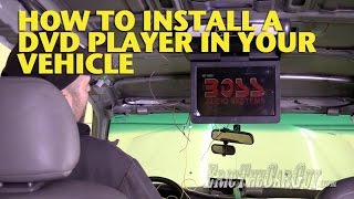 How To Install a DVD Player In Your Vehicle -EricTheCarGuy