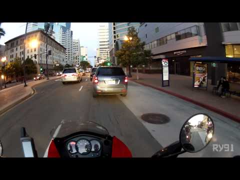 Rynoride's Muffler & San Diego Parking Fail - April 2012 AZ/CA San Diego Moto Vlogger Meetup