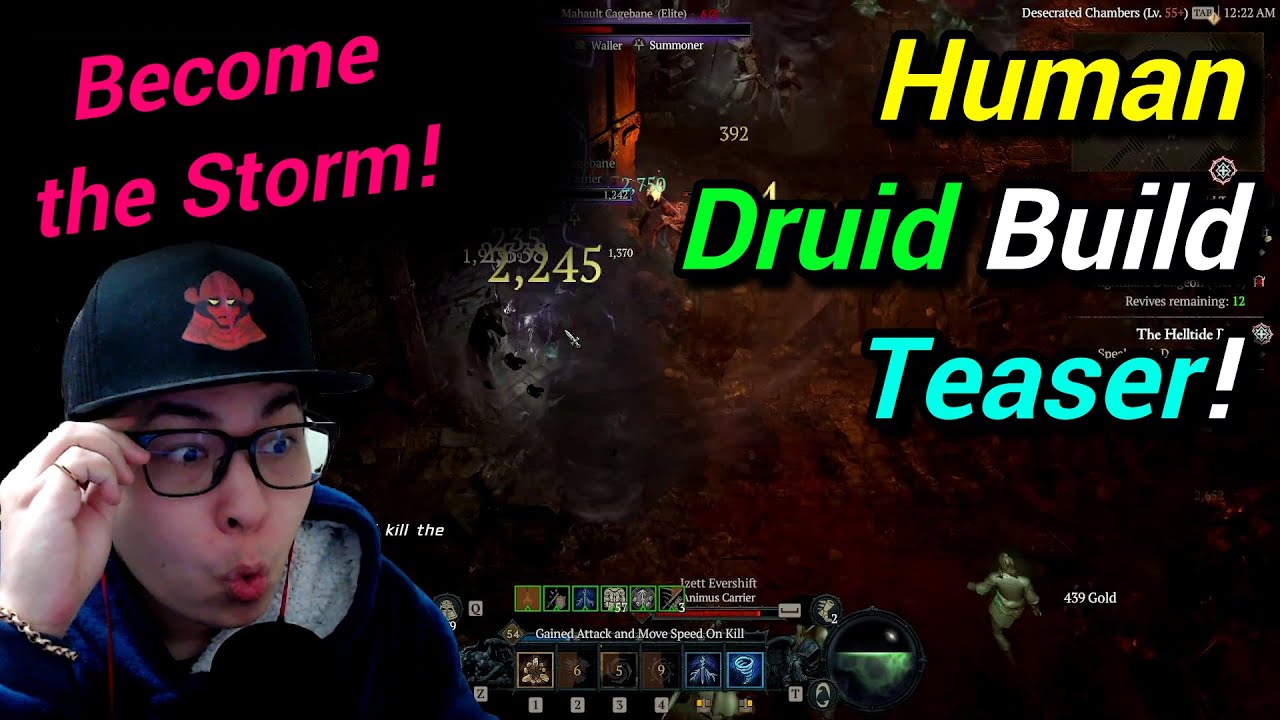 Diablo 4 - Human Druid Build Teaser from my Stream - Upcoming Nature ...