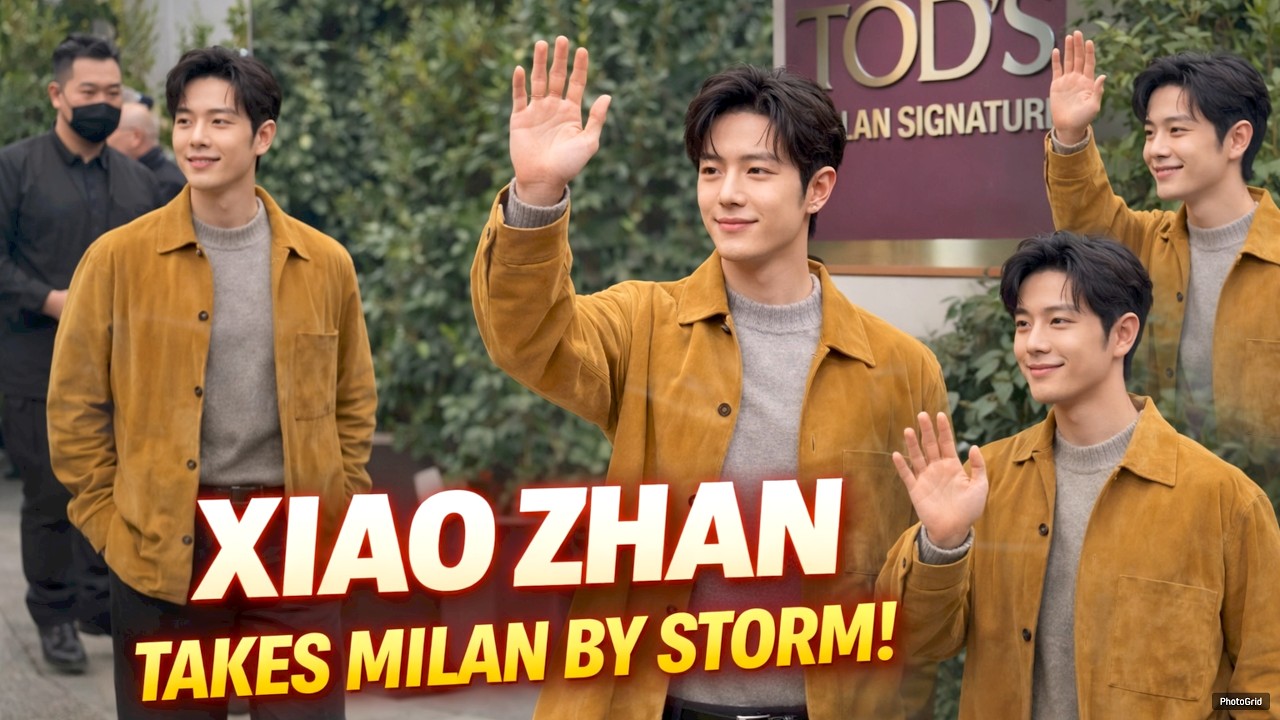 [Срочные новости] Сяо Чжань покоряет Милан: СМИ окружают его, фанаты раскрашивают улицы в красный...