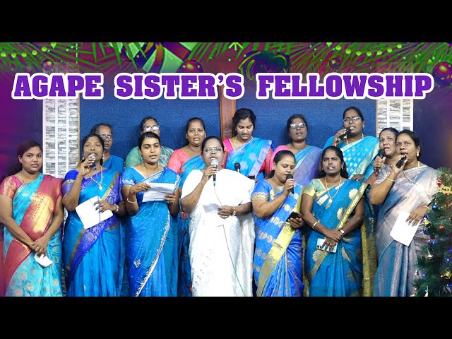 Christmas Carols 2023 || Agape Sister's Fellowship || Agape CAM Tiruvallur. class=