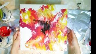 Acrylic Dip Pour Painting: Tulip