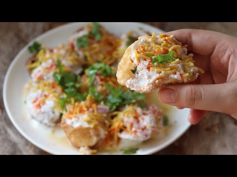 video Street style dahi puri recipe indian famous street food, Worldwide Recipes Street style dahi puri recipe indian famous street food