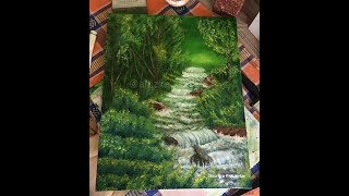 Painting Bob Ross's Quiet Stream | Oil Painting Tutorial