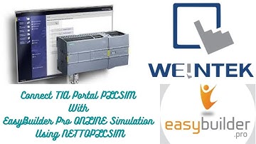 TIA Portal - EasyBuilder - PLC - Connect PLCSIM With EasyBuilder Pro Simulation NETTOPLCSIM in URDU