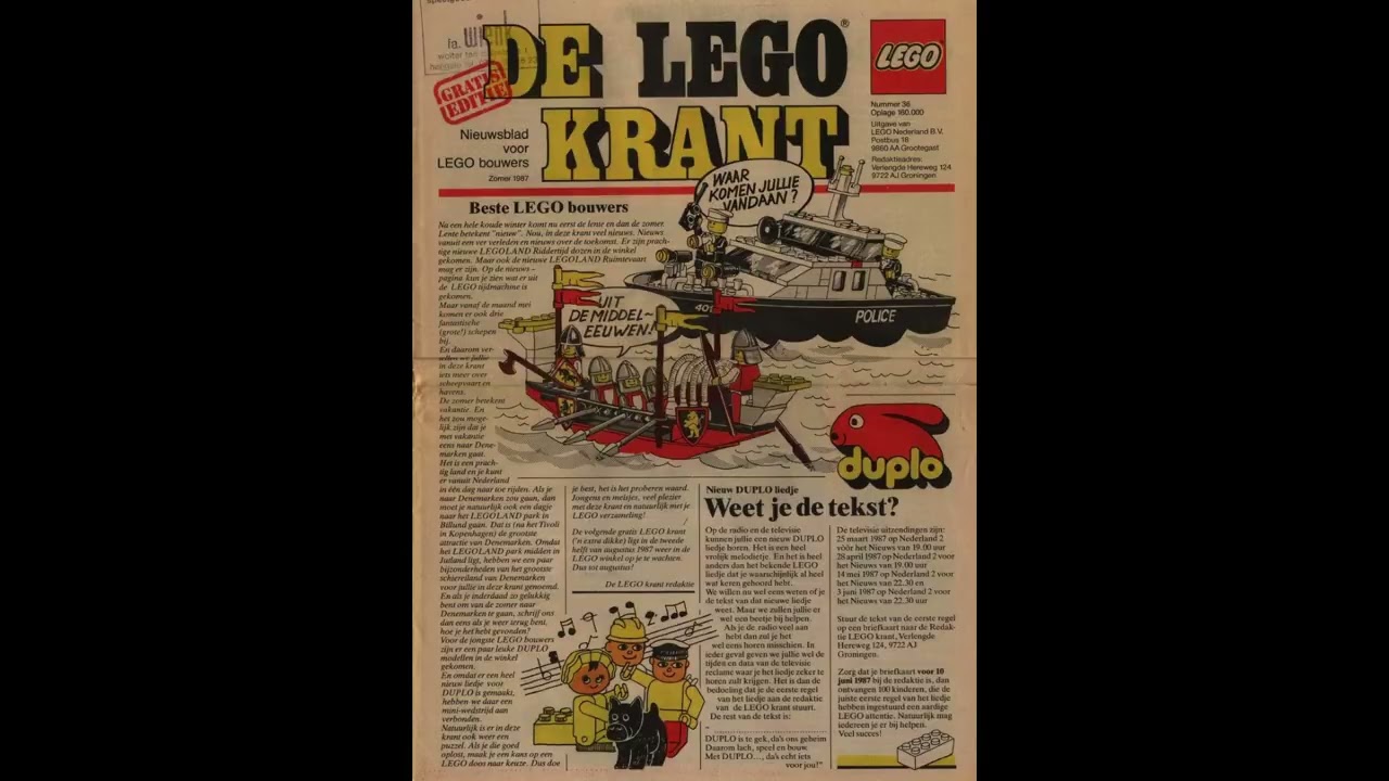 Dutch Lego Papers from 1987 - Lego kranten 1987