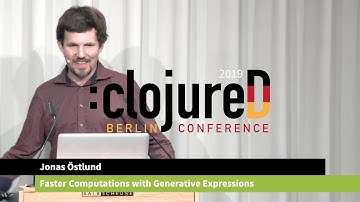 clojureD 2019: "Faster Computations with Generative Expressions" by Jonas Östlund