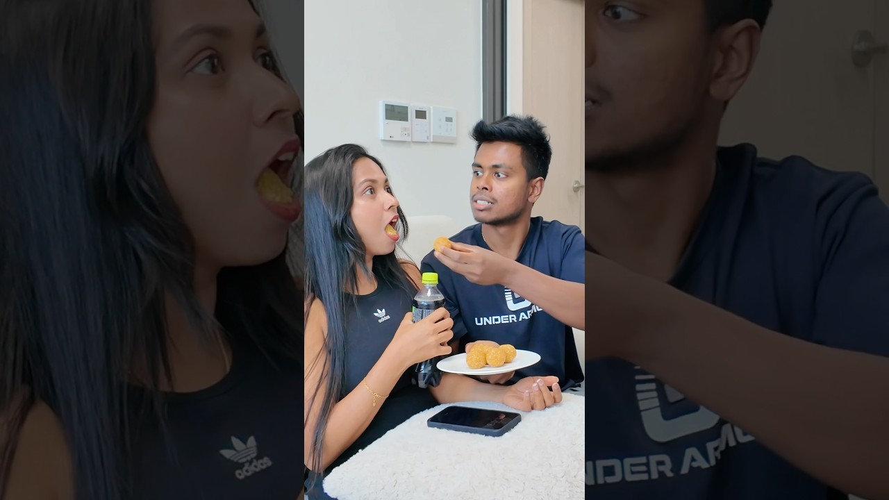ඒ ඩිංගට ගිලලා නේද? 😂  #southkorea #viralreelschallenge #couplehumor #sinhala