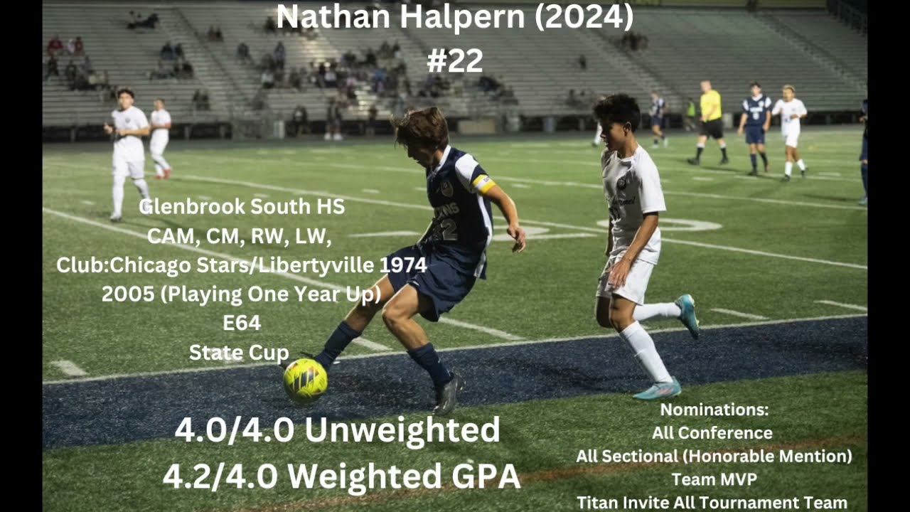 Nathan Halpern (2006/2024) All Sectional HM/Team MVP- Glenbrook South HS Senior Season Highlights