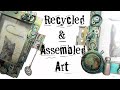 Recycle & Assemble Art Team Event | Mixed Media Altered Shadow Box Assemblage